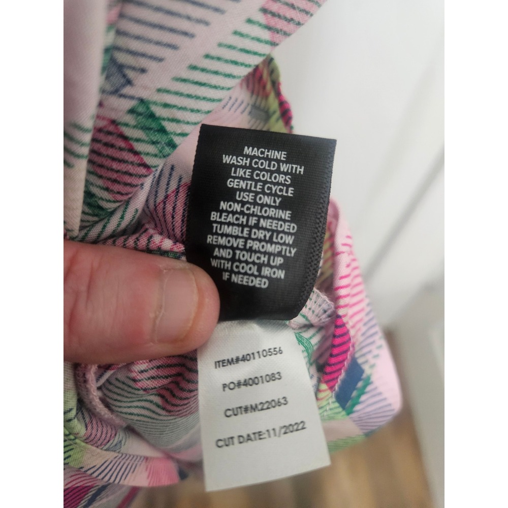 Torrid Pink Green Plaid Ruffle Strap Smocked Tiered Midi Dress Pockets Size 1 - Picture 4 of 8